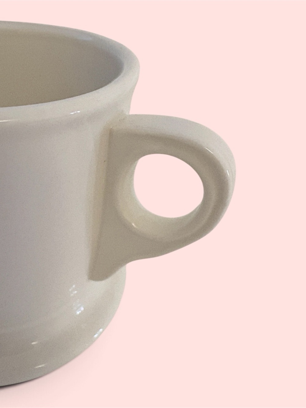 Anthropologie Monogram 'E' Ceramic Coffee Mug - White - Picture 3 of 5